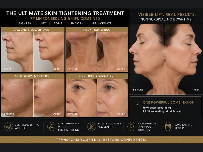 Results of combined treatment for the ultimate skin tightening treatment Lewes